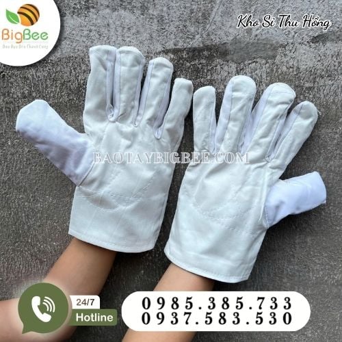 Găng tay vải mập kaki dày dặn bền bỉ Găng tay vải mập kaki dày dặn bền bỉ