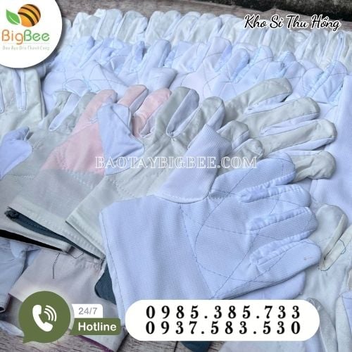 Găng tay vải mập kaki có đa dạng màu sắc Găng tay vải mập kaki có đa dạng màu sắc