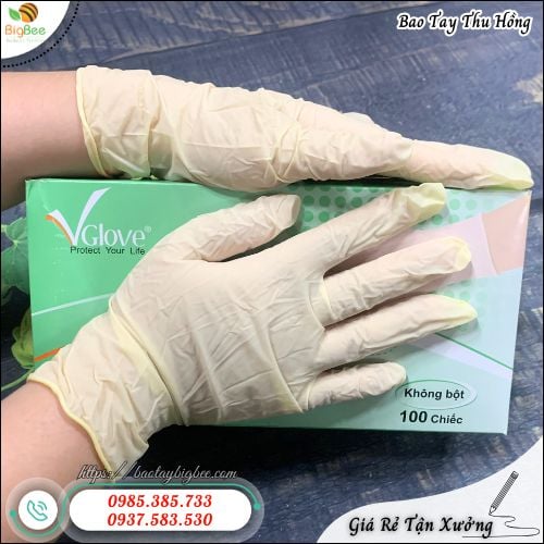 Găng Tay Latex Không Bột Mềm Mại Co Giãn Tốt Không Kích Ứng. Găng Tay Latex Không Bột Mềm Mại Co Giãn Tốt Không Kích Ứng.