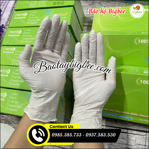 Găng tay cao su y tế không bột loại tốt. Găng tay cao su y tế không bột loại tốt.