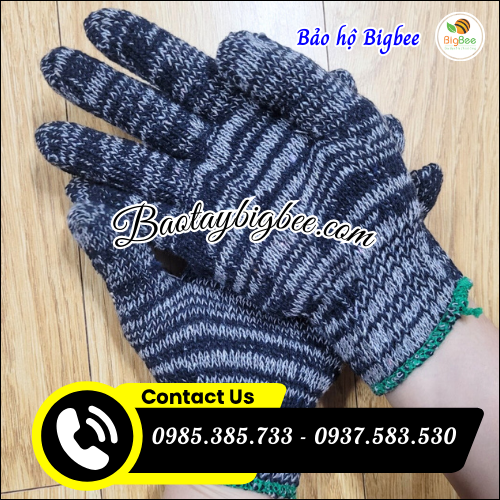 Găng tay lao động sợi len co dãn. Găng tay lao động sợi len co dãn.