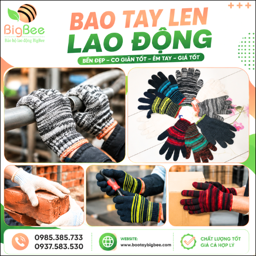 Găng Tay Len Lao Động Bảo Vệ Đôi Tay Hiệu Quả. Găng Tay Len Lao Động Bảo Vệ Đôi Tay Hiệu Quả.
