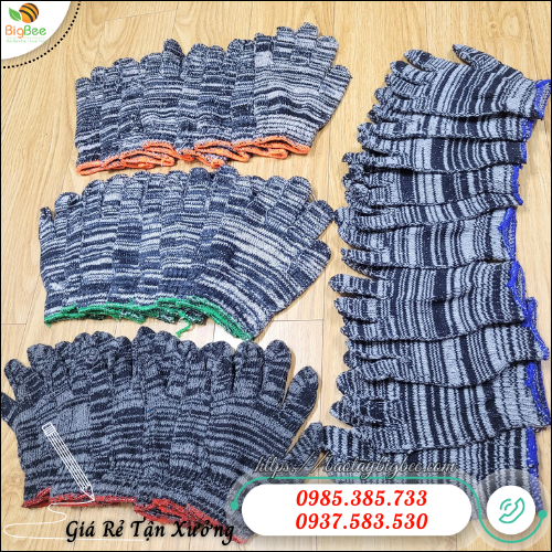 Bao tay bảo hộ lao động len muối tiêu cho xưởng cơ khí. Bao tay bảo hộ lao động len muối tiêu cho xưởng cơ khí.