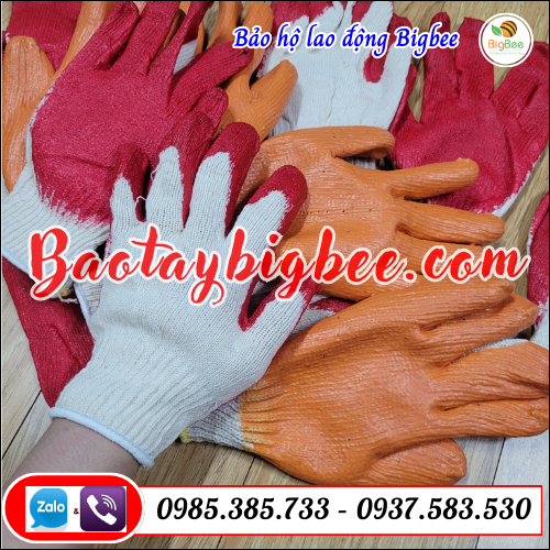 Găng tay len lao động - bao tay chống hóa chất.  Găng tay len lao động - bao tay chống hóa chất.