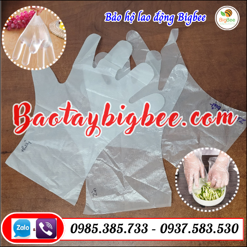 Bao tay chế biến thực phẩm, găng tay nilon xốp giá rẻ.  Bao tay chế biến thực phẩm, găng tay nilon xốp giá rẻ.