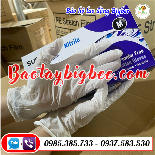 Bao tay dùng trong công nghiệp thực phẩm. Bao tay dùng trong công nghiệp thực phẩm.