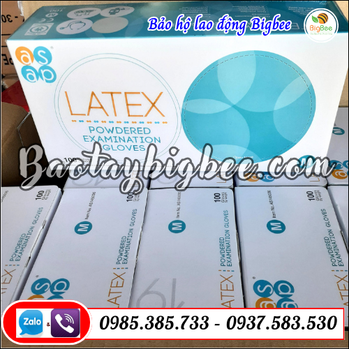 Găng tay y tế latex có bột hộp 50/ đôi. Găng tay y tế latex có bột hộp 50/ đôi.