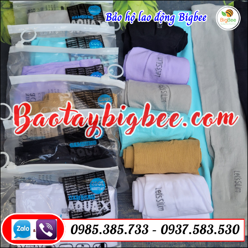 Ống tay chống nắng nhiều màu. Ống tay chống nắng nhiều màu.