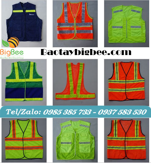 Áo gile phản quang nhiều màu. Áo gile phản quang nhiều màu.