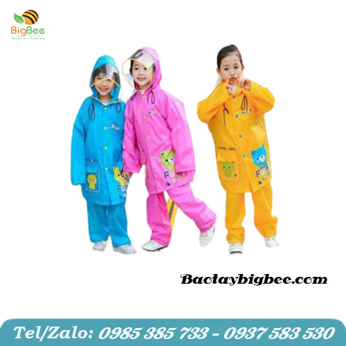 Áo mưa bộ trẻ em nhiều màu Áo mưa bộ trẻ em nhiều màu