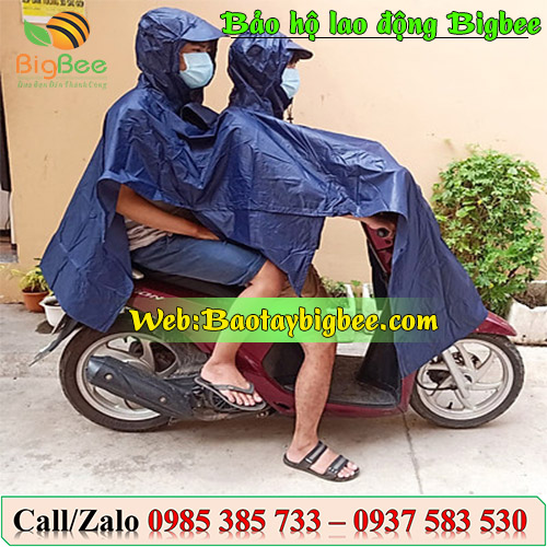 >Áo mưa hai đầu vải dù siêu dai chống thấm tốt<