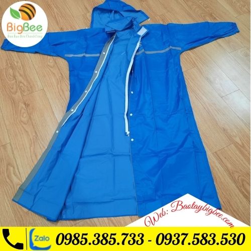 >>Áo mưa măng tô khóa kéo màu xanh. >>Áo mưa măng tô khóa kéo màu xanh.