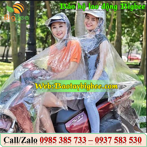 >Áo mưa hai đầu trong suốt<