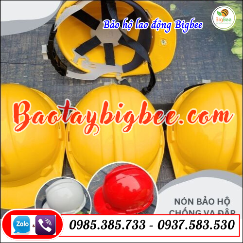 Nón bảo hộ lao động chống va đập.  Nón bảo hộ lao động chống va đập.