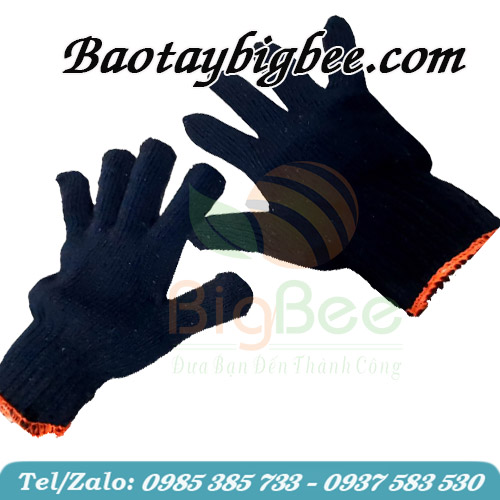 Bao tay len xám đen Bao tay len xám đen