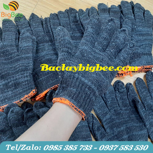 Bao tay len xám đen Bao tay len xám đen