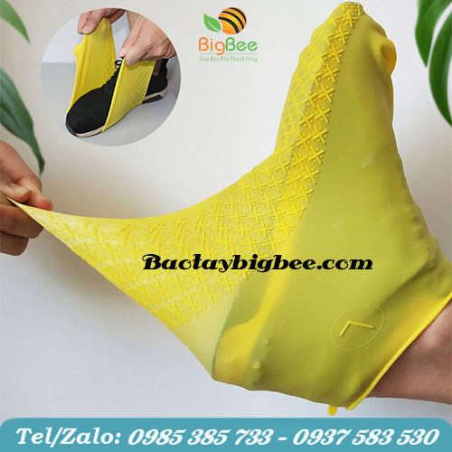 Bọc giày đi mưa silicon dẻo dai chống thấm nước tuyệt đối Bọc giày đi mưa silicon dẻo dai chống thấm nước tuyệt đối