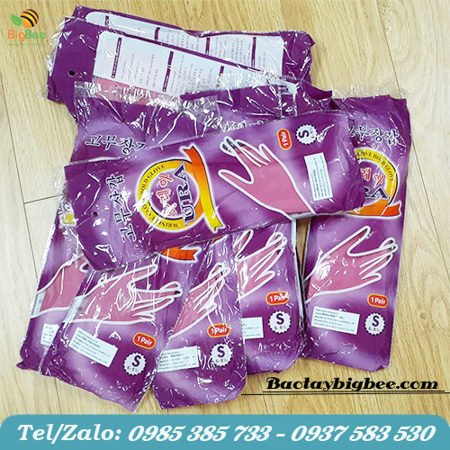 Găng tay cao su Ura giá rẻ Găng tay cao su Ura giá rẻ