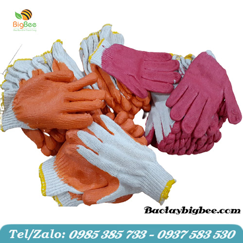 Bao tay nhúng nhựa chống trơn tốt khi làm việc Bao tay nhúng nhựa chống trơn tốt khi làm việc