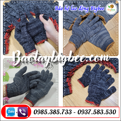 Bao tay len lao động tối màu giá rẻ. Bao tay len lao động tối màu giá rẻ.