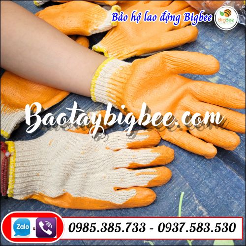 Bao tay len bảo hộ lao động chống thấm. Bao tay len bảo hộ lao động chống thấm.