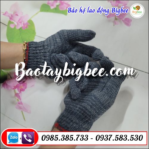 Bao tay len bảo hộ màu xám đen Bao tay len bảo hộ màu xám đen