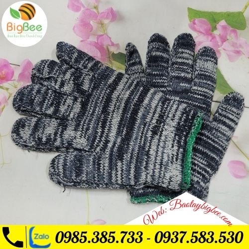 >>Bao tay len lao động màu muối tiêu. >>Bao tay len lao động màu muối tiêu.