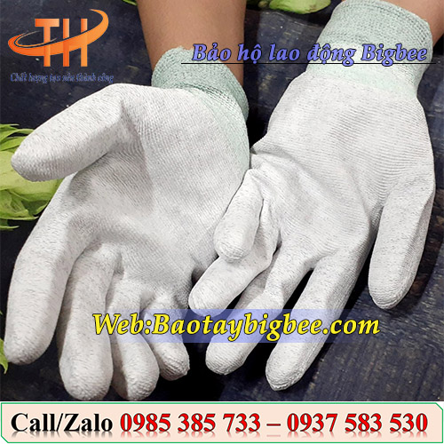 Bao tay phủ PU bàn tay chống tĩnh điện Bao tay phủ PU bàn tay chống tĩnh điện