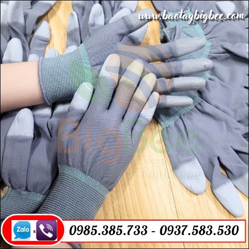 Găng tay phủ PU đầu ngón tay. Găng tay phủ PU đầu ngón tay.