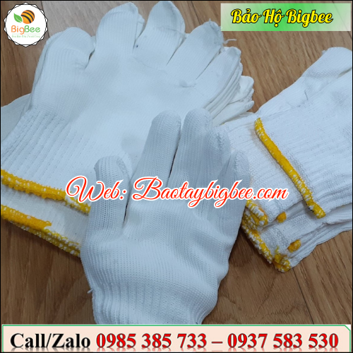 >>Bao tay len sợi poly trắng. >>Bao tay len sợi poly trắng.
