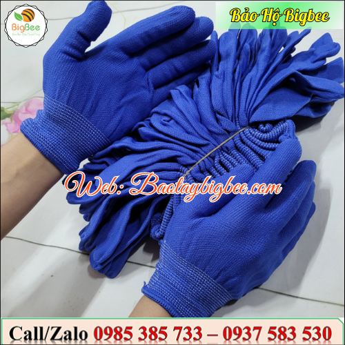...Bao tay bảo hộ vải thun mỏng màu xanh... ...Bao tay bảo hộ vải thun mỏng màu xanh...