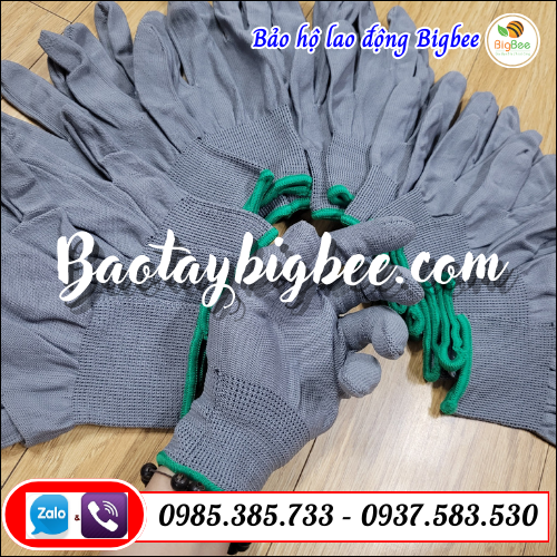 Bao tay sợi polyester thun mỏng kim 13 (bao tay mút). Bao tay sợi polyester thun mỏng kim 13 (bao tay mút).