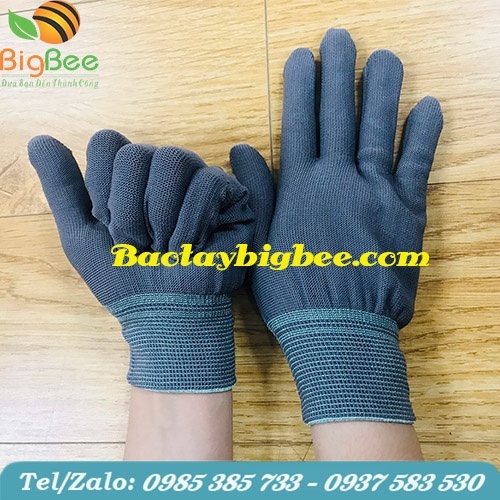 Găng tay vải thun màu xám Găng tay vải thun màu xám