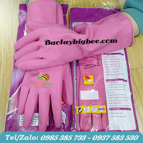 Găng tay bảo hộ cao su Hàn Quốc Đông Cầu Vồng Găng tay bảo hộ cao su Hàn Quốc Đông Cầu Vồng