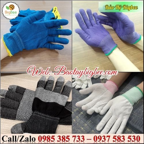 Bao tay - găng tay bảo hộ lao động thun mỏng Bao tay - găng tay bảo hộ lao động thun mỏng