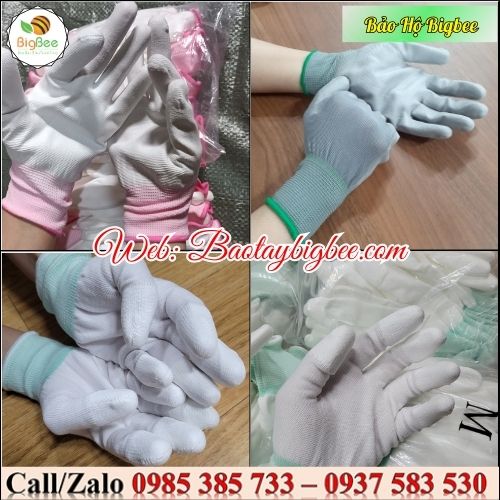 Bao tay - găng tay bảo hộ lao động chống tĩnh đện phủ PU Bao tay - găng tay bảo hộ lao động chống tĩnh đện phủ PU
