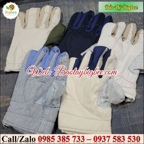 Bao tay - găng tay bảo hộ lao động vải kaki Bao tay - găng tay bảo hộ lao động vải kaki