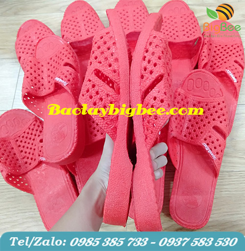 Dép tổ ong nam nữ màu đỏ Dép tổ ong nam nữ màu đỏ