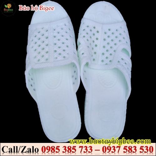 Dép tổ ong trắng - dép nhựa phòng sạch. Dép tổ ong trắng - dép nhựa phòng sạch.