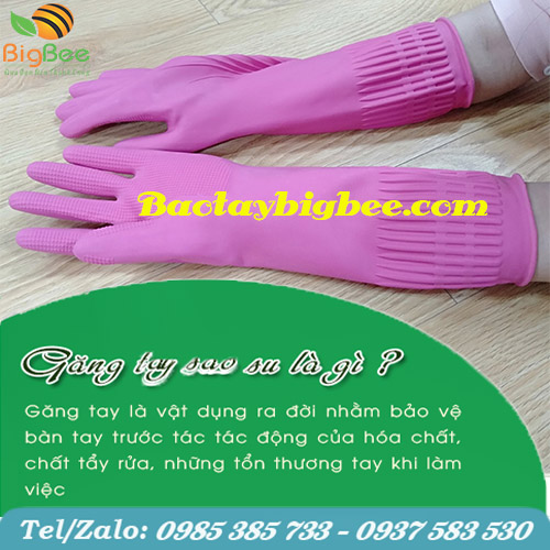 Găng tay cao su Đông Cầu Vồng làm bằng mủ cao su tự nhiên Găng tay cao su Đông Cầu Vồng làm bằng mủ cao su tự nhiên