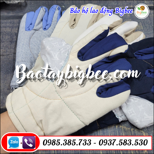 Găng tay bảo hộ lao động vải kaki. Găng tay bảo hộ lao động vải kaki.