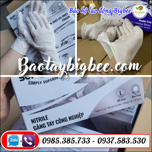 Găng tay công nghiệp nitrile. Găng tay công nghiệp nitrile.