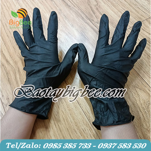 Bao tay y tế màu đen giá rẻ Bao tay y tế màu đen giá rẻ