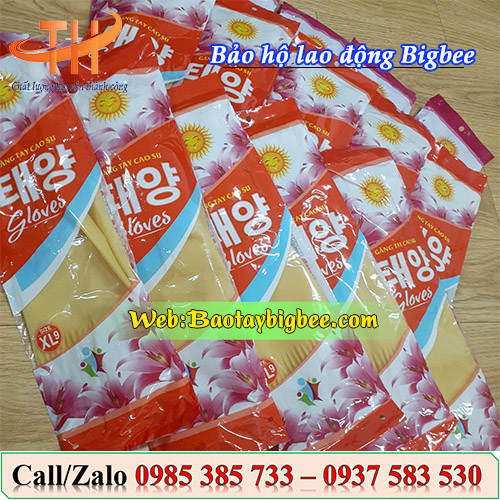 Găng tay cao su Hàn Quốc Găng tay cao su Hàn Quốc