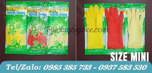 găng tay cao su Hướng Dương mini găng tay cao su Hướng Dương mini