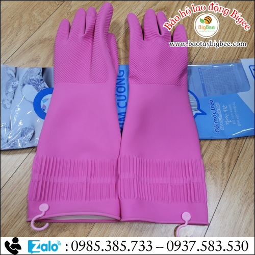 Găng tay cao su Kim Cương - Găng tay cao su gia dụng.