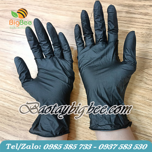 Găng tay cao su y tế màu den Găng tay cao su y tế màu den