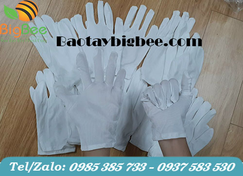 Găng tay cotton trắng chuyên dụng Găng tay cotton trắng chuyên dụng