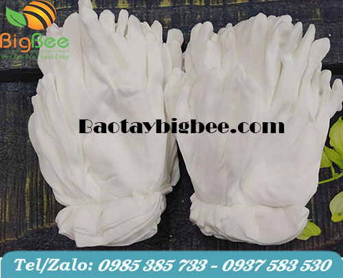 Găng tay cotton trắng chuyên dụng. Găng tay cotton trắng chuyên dụng.