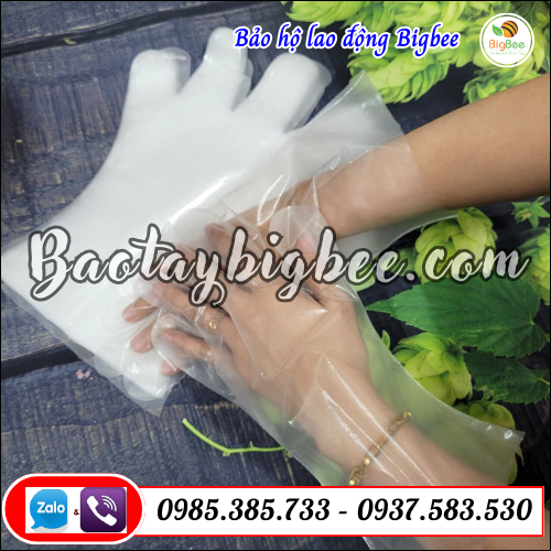 Bao tay xốp (nilon). Bao tay xốp (nilon).